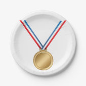 Gouden Medaille Papieren Borden Bordje (Voorkant)