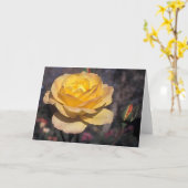 Gouden medaille Roos Kaart (Gele Bloem)