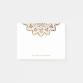 Gouden Medaillon Shimmer Elegant Mandala Horizonta Post-it® Notes (Voorkant)