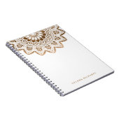 Gouden medaillon Shimmer Mandala Notitieboek (Rechterzijde)