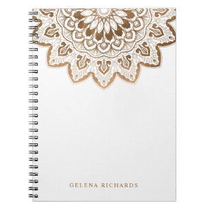 Gouden medaillon Shimmer Mandala Notitieboek