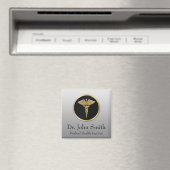 Gouden Medische Caduceus - Magneet (Insitu (Vaatwasser))