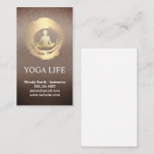 Gouden Meditatie Logo | Yoga Visitekaartje (Voorkant / Achterkant)