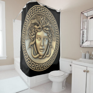 Gouden Medusa Douchegordijn