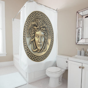 Gouden Medusa Douchegordijn