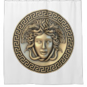 Gouden Medusa Douchegordijn (Voorkant)