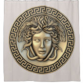 Gouden Medusa Douchegordijn (Voorkant)