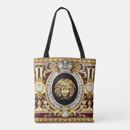 Gouden Medusa Edelstenen Tote Bag