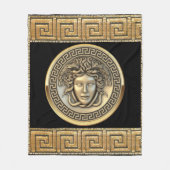Gouden Medusa en Griekse sleutel Gouden Fleece Deken (Voorkant)