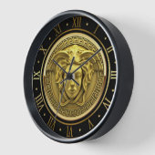 Gouden Medusa Gorgon Griekse Sleutel Romeinse cijf (Hoek)