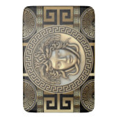 Gouden Medusa Griekse sleutel Badmat (Voorkant Verticaal)