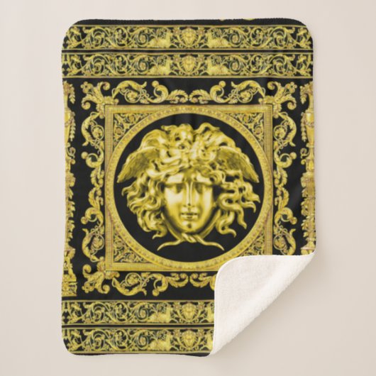 Gouden Medusa Sherpa Deken (Voorkant)