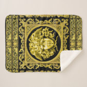 Gouden Medusa Sherpa Deken (Voorkant (horizontaal))