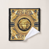 Gouden Medusa Sphinx Gastenhanddoek Set Bad Handdoek (Wasdoekje)