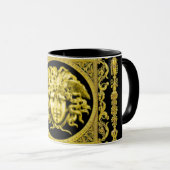 Gouden Medusa van de Franse Empire Mok (Voorkant rechts)