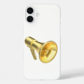 Gouden megafoon Case-Mate iPhone case (Achterkant)