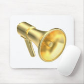 Gouden megafoon muismat (Met muis)