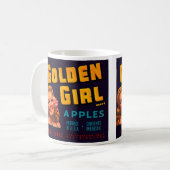 Gouden Meisje Appels Koffiemok (Voorkant links)
