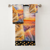 GOUDEN MEISJE badkamer handdoek set (Insitu)