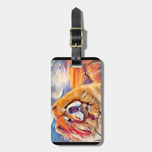 GOUDEN MEISJE chow Bagagelabel (Voorkant verticaal)