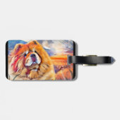 GOUDEN MEISJE chow Bagagelabel (Achterkant horizontaal)