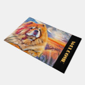 GOUDEN MEISJE chow Door MEDIUM Deurmat (Schuin)