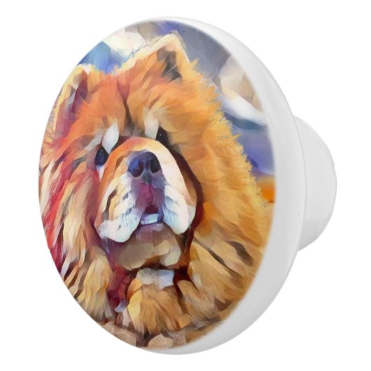 GOUDEN MEISJE Chow Keramische Pull Knop (Rechts)