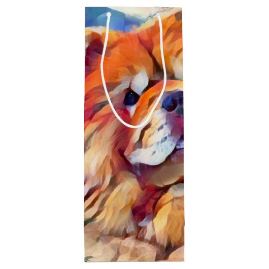 GOUDEN MEISJE chow Wijn Cadeautas (Achterkant)