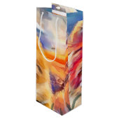 GOUDEN MEISJE chow Wijn Cadeautas (Voorkant Gekanteld)