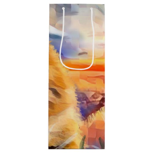 GOUDEN MEISJE chow Wijn Cadeautas (Voorkant)