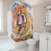 GOUDEN MEISJE douchegordijn - schaduwdoek (In situ)