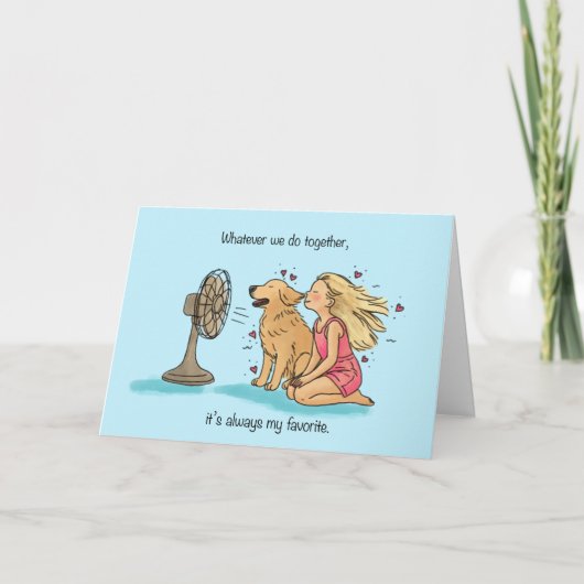 Gouden Meisje en Fan Kaart (Voorkant)