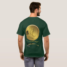 Gouden Meisje Kunstwerk T-shirt - Vintage Vrouwenp