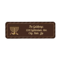 Gouden Menorah & diagonale strepen