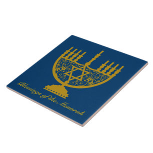 Gouden Menorah Tegeltje
