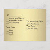 Gouden Menu RSVP (Achterkant)