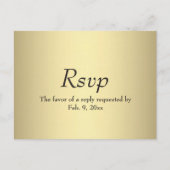 Gouden Menu RSVP (Voorkant)