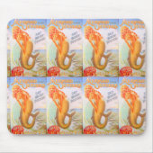 gouden mermaids mousepad muismat (Voorkant)