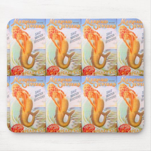 gouden mermaids mousepad muismat (Voorkant)