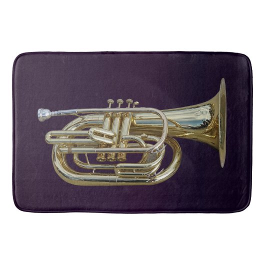 gouden messing-eufonium badmat (Voorkant)