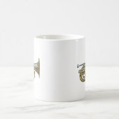 gouden messing-eufonium koffiemok (Center)