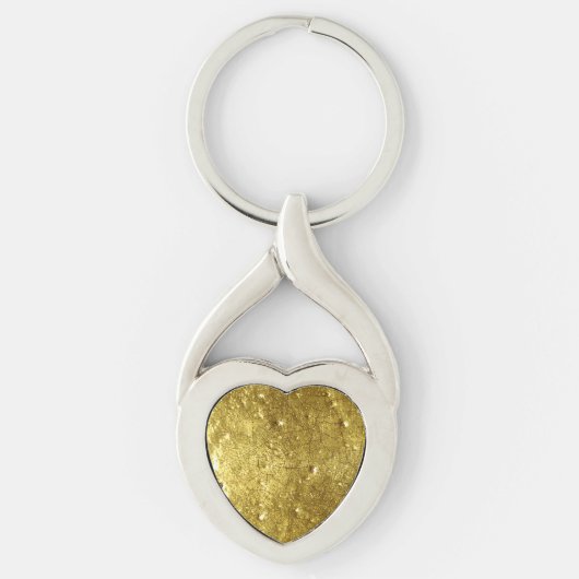 Gouden Metaal Achtergrond Sleutelhanger (Voorkant)