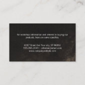 Gouden Metaal Bestek Logo Visitekaartje (Achterkant)