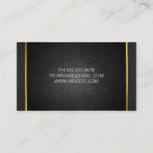 Gouden metaalafwerking | Persoonlijke trainer | Ha Visitekaartje (Achterkant)