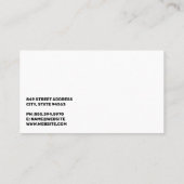 Gouden Metaalglans | Logo voor autoreparatie Visitekaartje (Achterkant)