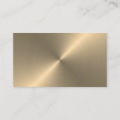 Gouden Metal Effect Gratis Drankkaart Informatiekaartje (Achterkant)