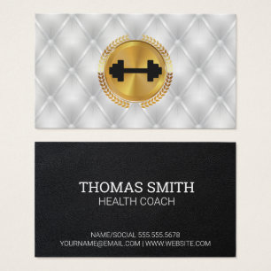 Gouden metalen bladzegel   Luxe stoffering opvulli Visitekaartje