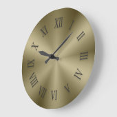  gouden metalen klok met Romeinse cijfers (Hoek)