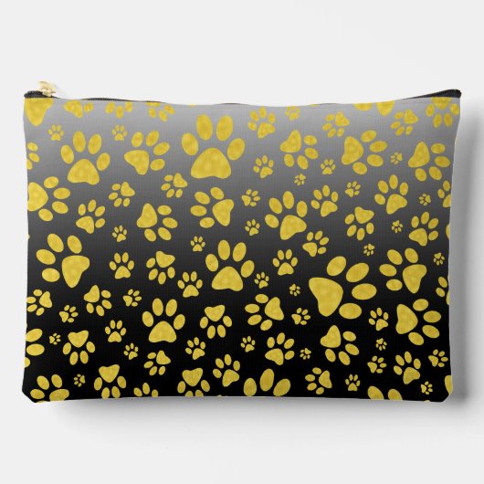 Gouden metalen patroonpoten op gradiëntachtergrond etui (Voorkant)