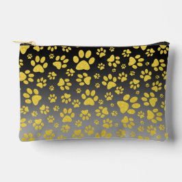 Gouden metalen patroonpoten op gradiëntachtergrond etui